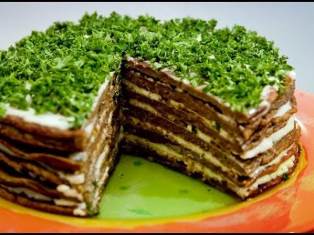 Печеночный торт из куриной печени