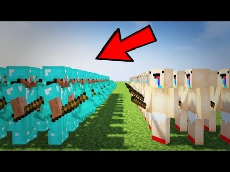 100000 НУБОВ ХОТЯТ ЗАХВАТИТЬ ДЕРЕВНЮ PRO ИГРОКОВ В МАЙНКРАФТЕ! ЗАЩИТА ДЕРЕВНИ! БИТВА