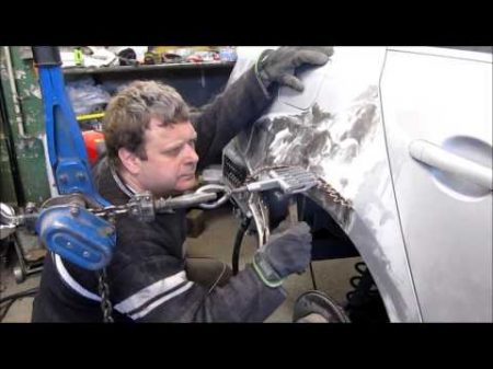 VW Jetta The quarter panel repair Ремонт заднего крыла