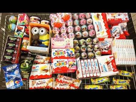 A Lot Of Candy 2018 NEW 59 Киндер Сюрпризы Маша и Медведь Черепашки Ниндзя Киндер Джой