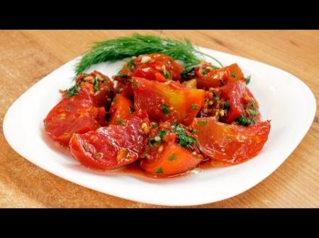 Помидоры по корейски Korean style tomatoes English subtitles