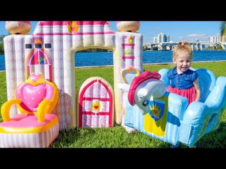 Влог Рум Тур дома в Майами и распаковка игрушки Замок Принцессы Видео для детей