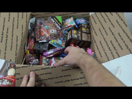 a LOT of CANDY and 3 BIG surprise BOXES