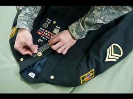 Армия США 6 Парадная форма американского солдата нашивки шевроны орденские планки