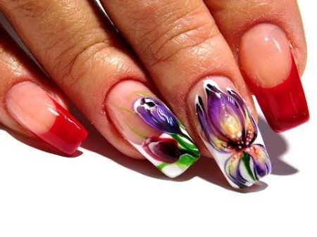 Красивый и простой дизайн ногтей гель лаком ТОП удивительные дизайны ногтей Цветок Egoista