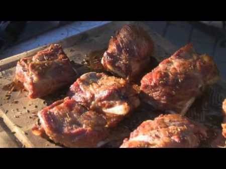 Рецепт Запеченное мясо в казане на огне готовим с сайтом www picnik by