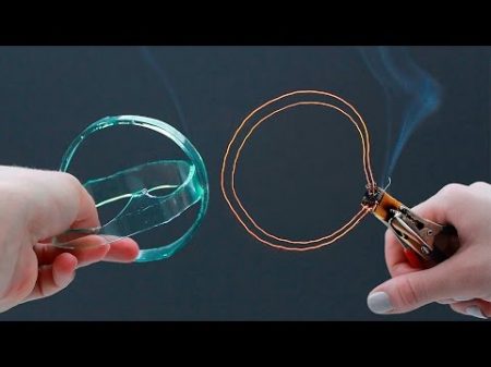 Как разрезать СТЕКЛО ПРОВОЛОКОЙ How to cut glass with a wire