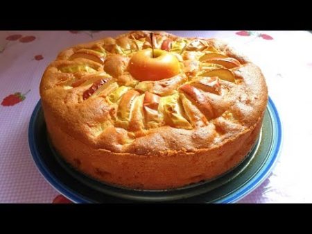Воскресный Яблочный пирог Вкусный Сочный