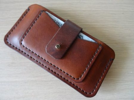 Работа с кожей Чехол для телефона making leather case for iphone DIY
