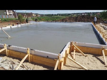 ЕВРО ФУНДАМЕНТ Технология плитного фундамента из бетона Foundation technology