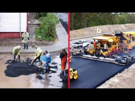 Modern Road Construction Russia vs Germany