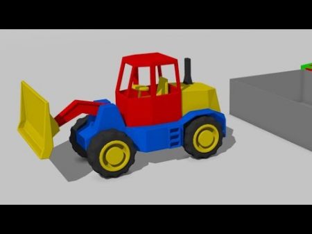 Excavator Construction Vehicles for Kids and babies song Colors Pojazdy Budowlane bajki