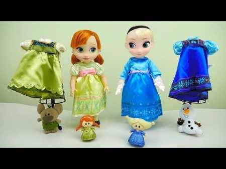 Холодное сердце Набор с Большими куклами Эльза и Анна Видео для девочек FROZEN Anna Elsa Delux