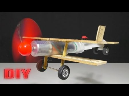 How to Make a Flying Airplane using Syringe and DC Motor