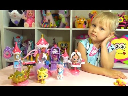 Питомцы принцесс Диснея Салон красоты Кошечка и лошадка Pets of the Disney princesses toy