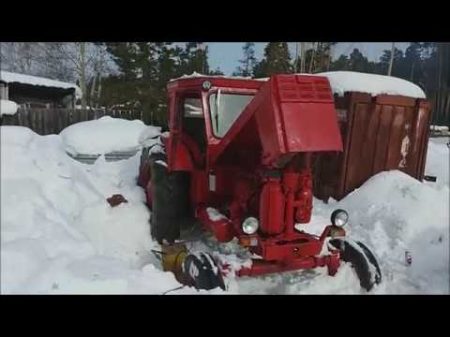 Запуск трактора Т40 после зимы Start of tractor Т40 after winter