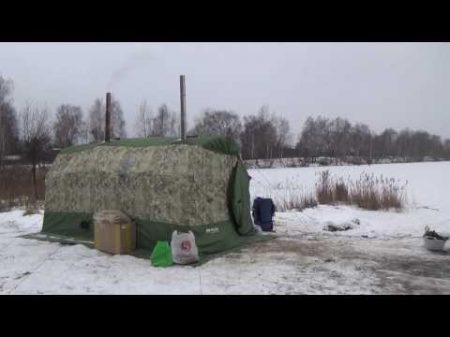 Моржевание на озере с мобильной баней Мобиба