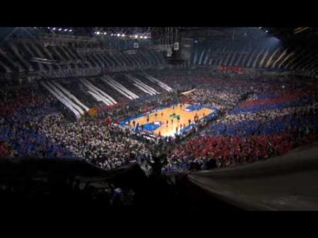 Atmosfera u Areni uoci kosarkaske utakmice Partizan Makabi