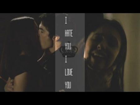 Damon and Elena i hate you i love you