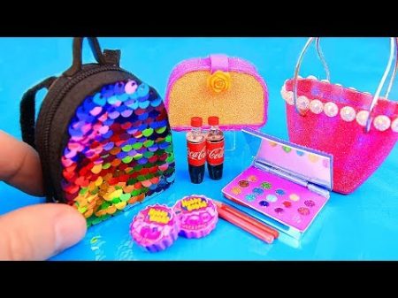 11 DIY Barbie hacks and crafts Eyeshadow palette Sequin Backpack and more!