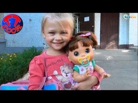 Кукла и Ярослава на занятиях танцами Alive Doll and Yaroslava are on dance lessons for children