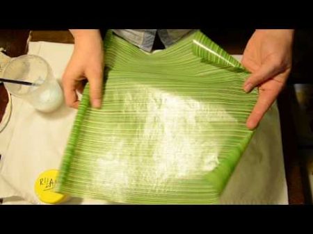 Превращение бумажной салфетки в лаковую