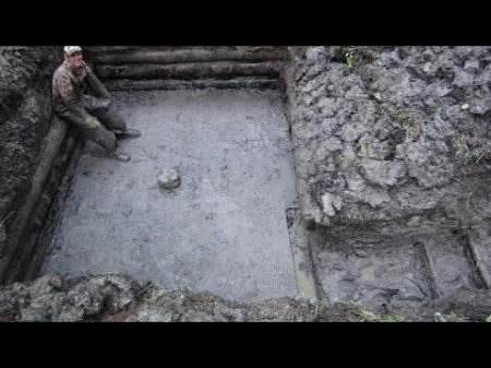 HD Time lapse 2 Раскопки Блиндажа Excavations of German dugout