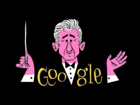 Leonard Bernstein s 100th Birthday Google Doodle