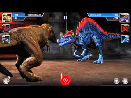 Jurassic World Android game iOS Android Схватка динозавров 27 уровень