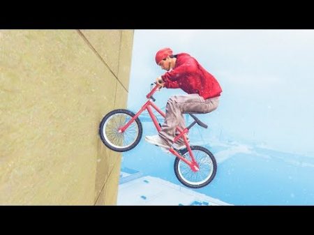 ИДЕАЛЬНЫЕ ИМПРОВИЗИРОВАННЫЕ ТРЮКИ НА BMX В ГТА 5 GTA 5 ТРЮКИ