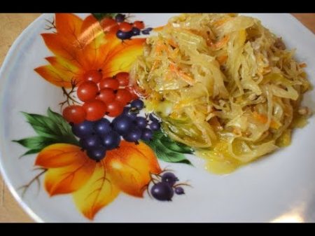 КВАШЕНАЯ КАПУСТА ТУШЕНАЯ С МЯСОМ ТРОШКИ от ТАНИ