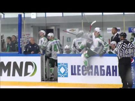 Salavat Yulaev Barys 09 04 14 Highlights Барыс Салават Юлаев 5 4