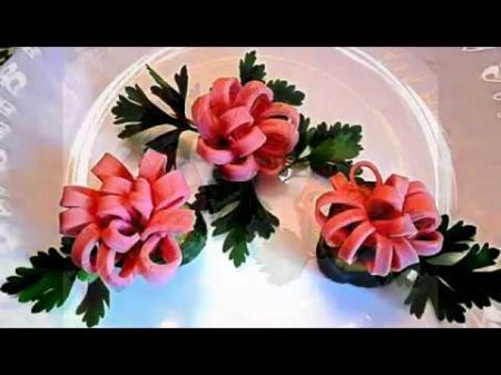 7 LIFE HACKS HOW TO CUT THE SAUSAGE ART IN VEGETABLES GARNISH CUCUMBER TOMATO CARVING