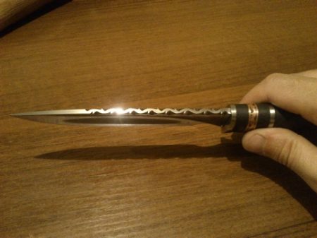 018 Разделочный нож из подшипника Часть 2 Файлворк Forged carving knife out of the bearing