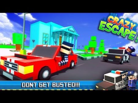 Игра мультик Crazy Escape! Грабим Банк и убегаем от полиции!