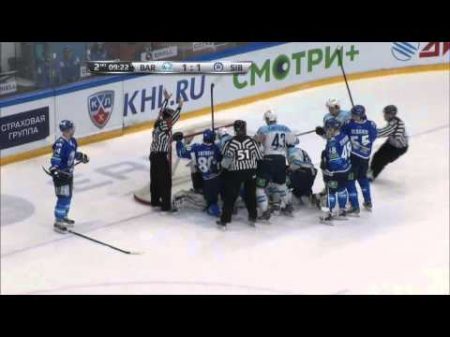 Sibir Barys 01 22 2015 Highlights Барыс Сибирь 3 2