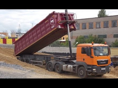 Volvo FMX and Man TGS with Wielton tipper semitrailers