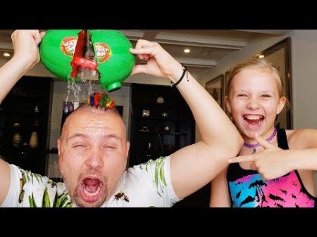 Сначало ДЕНЬГИ или ЧЕЛЛЕНДЖ не РАЗБЕЙ АРБУЗ об ГОЛОВУ WATERMELON SMASH Challenge от Николь и Алисы