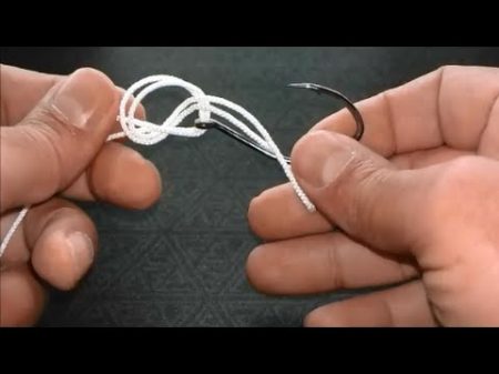 Как привязать крючок Три узла Клинч Кнот Паломар How to tie the hook Three knots