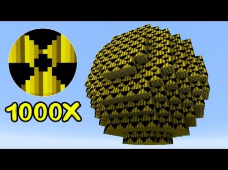 Взрыв 1000 Атомных Бомб В Майнкрафт