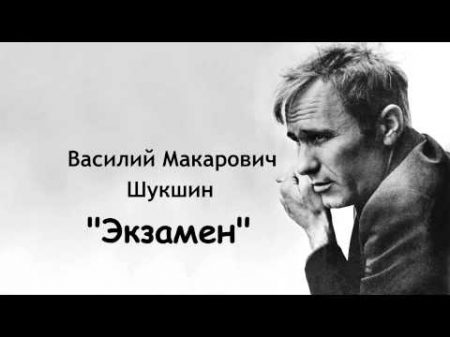 Василий Макарович Шукшин Экзамен рассказ