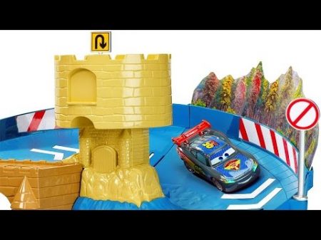 Машинки ТАЧКИ и Трек с трамплином Видео для детей с машинками CARS Lightning McQueen