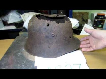 Восстановление сложнго австрийского шлема М 17 Александр реставратор Видео 80