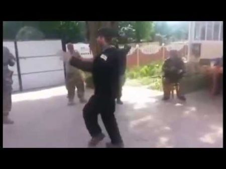 Грузины и чеченцы Азова гуляют танцуют