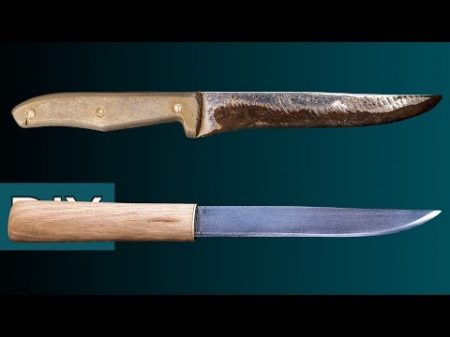 Как сделать Макири из старого кухонного ножа Реставрация заточка и травление Стройхак