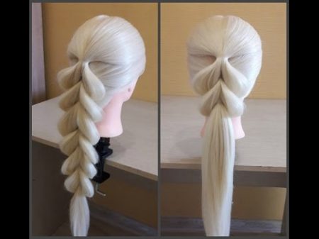 Французская коса в обратном положении Легкий способ самой себе сделать косу Коса на резинках
