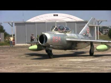 Hungarian MiG 15 first post restoration flight