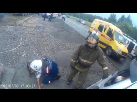 Страшная авария на ГБШ Работа спасателей МАСС Новосибирска