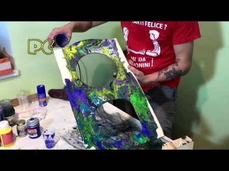 Acrylic painting technique Рисование акрилом