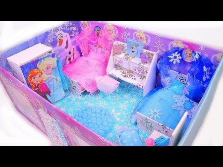 DIY Miniature Frozen Dollhouse in a Shoebox